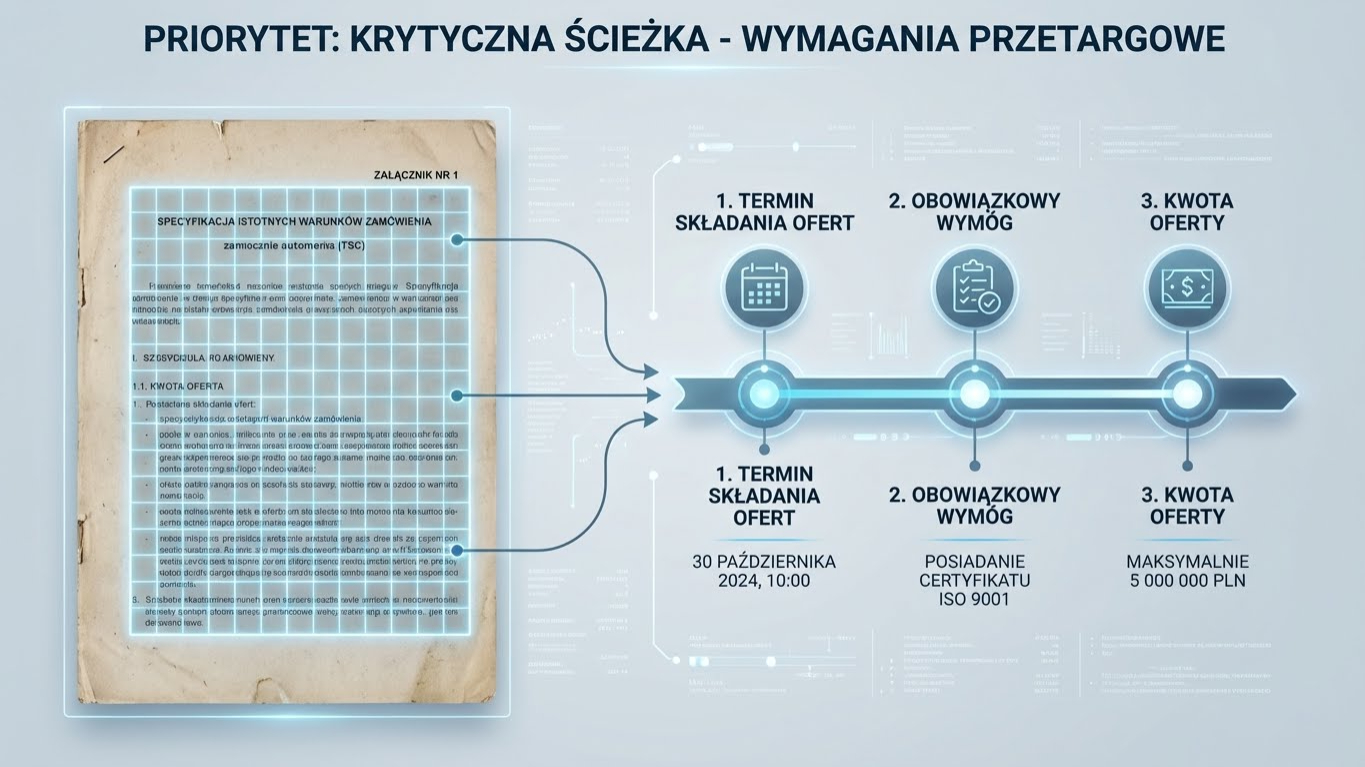 System Szybkich Przetargów: Automatyczna Ekstrakcja Terminów i Wymagań z AI