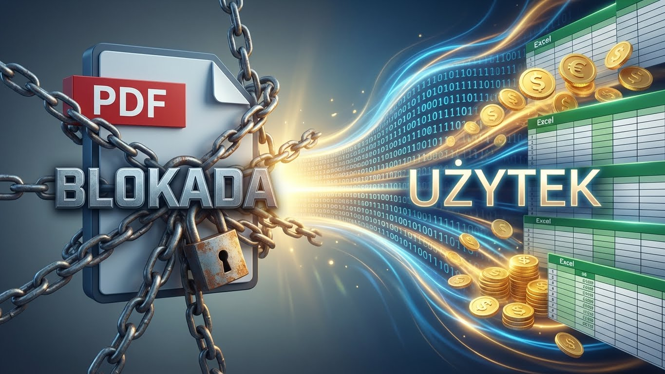 Ekstrakcja Tabel (Line Items): Jak przenieść 'łamane' wiersze z PDF do Excela bez błędów?